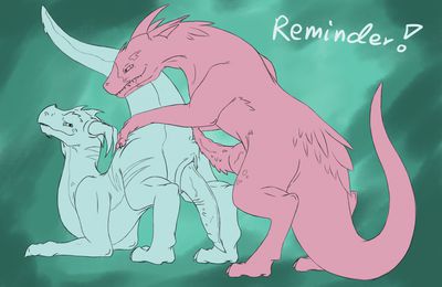 Playful Nudge
art by mel21-12
Keywords: dragon;male;feral;M/M;penis;from_behind;anal;suggestive;mel21-12