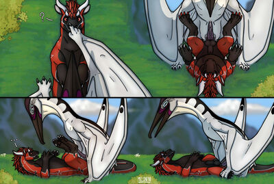 Felkin and Pterodactyl, page 2
art by meloneni
Keywords: comic;dragon;felkin;dinosaur;pterodactyl;male;feral;M/M;penis;missionary;anal;spooge;meloneni