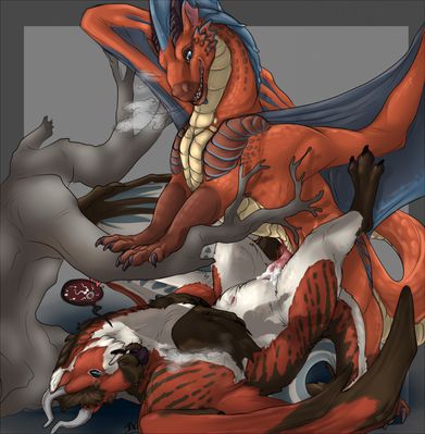 A New Position
art by mirkrali
Keywords: dragon;dragoness;male;female;feral;M/F;penis;missionary;vaginal_penetration;spooge;mirkrali