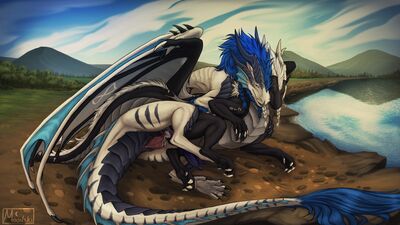 Arc and Nix
art by moonski
Keywords: dragon;male;feral;M/M;penis;spoons;anal;spooge;moonski