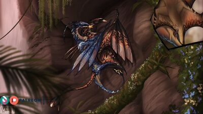 Cliffside Mating (daytime)
art by moonski
Keywords: avatar;reptile;banshee;male;female;feral;M/F;penis;from_behind;vaginal_penetration;closeup;spooge;moonski