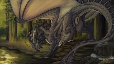 Jeager Presenting
art by moonski
Keywords: dragoness;female;feral;solo;vagina;presenting;moonski