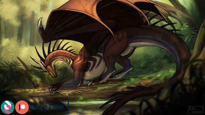 Forest Dragoness
art by moonski
Keywords: dragoness;female;feral;solo;vagina;moonski