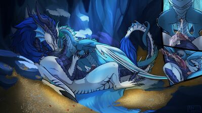 Returned Favor
art by moonski
Keywords: dragon;male;feral;M/M;penis;cowgirl;closeup;docking;spooge;moonski