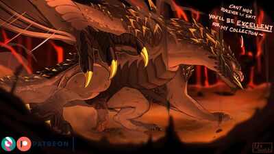 Rex_Igneous (The_Dragon_Prince)
art by moonski
Keywords: dragon_prince;rex_igneous;dragon;wyvern;male;feral;solo;penis;hoard;moonski