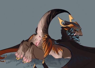Waiting Dragoness
art by nahyon
Keywords: dragoness;female;feral;solo;vagina;spooge;presenting;nahyon