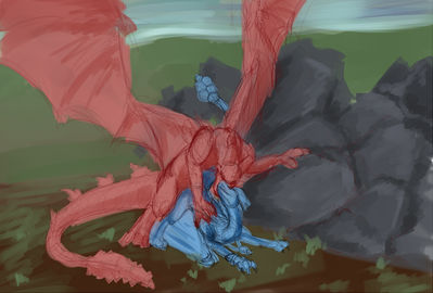 Breeze and Ignitus Mating
art by naoma-hiru
Keywords: videogame;spyro_the_dragon;ignitus;dragon;dragoness;male;female;feral;M/F;from_behind;naoma-hiru