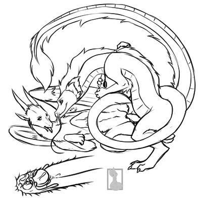 Dragons Having Sex
art by nateday
Keywords: dragon;dragoness;male;female;feral;M/F;penis;from_behind;vaginal_penetration;internal;spooge;nateday