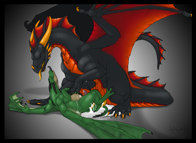 Hatchday Stuffings
art by necrodrone13
Keywords: dragon;feral;male;M/M;penis;anal;missionary;spooge;necrodrone13