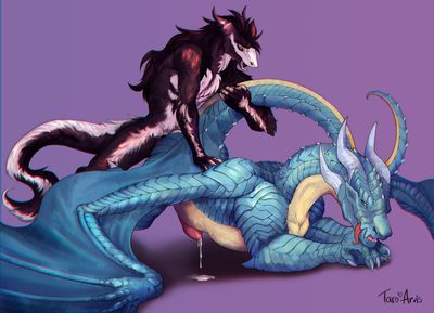 Dragon Slaying
art by neverneverland and arvis
Keywords: dragon;male;feral;anthro;M/M;penis;from_behind;anal;spooge;neverneverland;arvis
