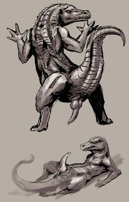 Crocodile
art by nib-roc
Keywords: crocodilian;crocodile;male;anthro;solo;penis;nib-roc