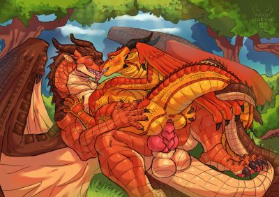 Peril Riding Clay (Wings_of_Fire)
art by ninashbluetailart
Keywords: wings_of_fire;mudwing;skywing;clay;peril;dragon;dragoness;male;female;feral;M/F;penis;cowgirl;vaginal_penetration;spooge;ninashbluetailart