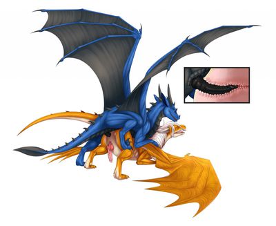 Syrazor and Fluffy
art by nitrods
Keywords: dragon;syrazor;male;feral;M/M;penis;from_behind;anal;internal;nitrods