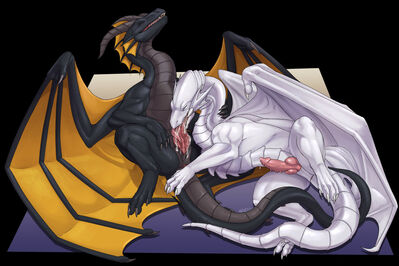 Wyrdra and Zackmar
art by nitrods
Keywords: dragon;male;feral;M/M;penis;oral;spooge;nitrods