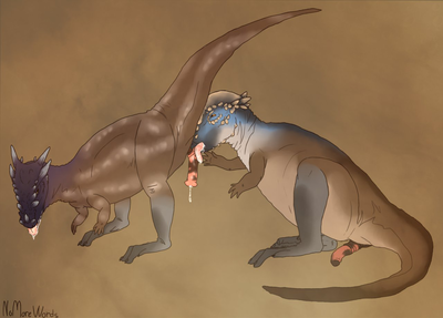 Stygimoloch_Dracorex
art by nomorewords
Keywords: dinosaur;male;feral;M/M;penis;oral;nomorewords