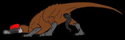 Needy Felix
art by novxking
Keywords: dinosaur;theropod;dilophosaurus;male;feral;solo;penis;novxking