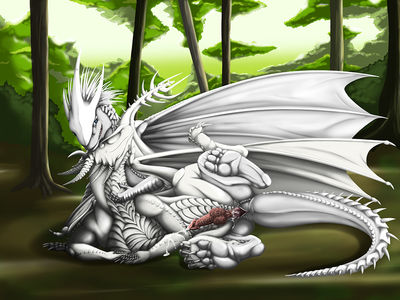 Saybin and Nix Spooning
art by nx-3000
Keywords: dragon;feral;male;M/M;anal;penis;spoons;spooge;nx-3000