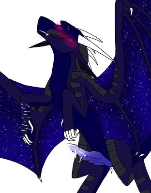 Nightwing Hybrid (Wings_of_Fire)
art by oapies
Keywords: wings_of_fire;nightwing;hybrid;dragon;male;feral;solo;penis;spooge;oapies