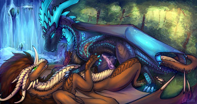 Xenthra and Avelos Mating
art by oksara
Keywords: dragon;dragoness;male;female;feral;M/F;penis;vagina;cowgirl;suggestive;spooge;oksara