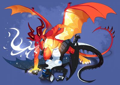 Peril and Selene (Wings_of_Fire)
art by olivecow
Keywords: wings_of_fire;nightwing;skywing;peril;dragoness;female;anthro;breasts;lesbian;missionary;vagina;masturbation;spooge;olivecow