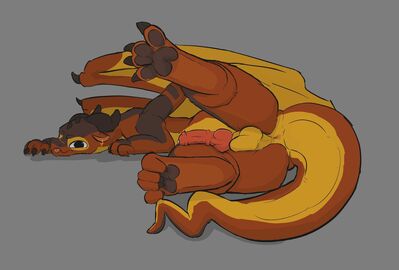 Umber (Wings_of_Fire)
art by oliverboop
Keywords: wings_of_fire;mudwing;umber;dragon;male;feral;solo;penis;spooge;oliverboop