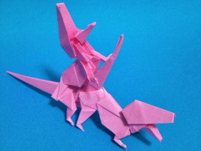 Dinosaur Mating Origami 2
unknown artist
Keywords: dinosaur;theropod;male;female;M/F;from_behind;origami;humor