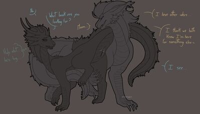 Athena and Mello 1
art by pantheggon
Keywords: dragon;dragoness;male;female;feral;M/F;vagina;spooge;suggestive;pantheggon