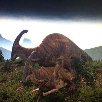 Parasaurolophus Mating
unknown creator
Keywords: dinosaur;hadrosaur;parasaurolophus;male;female;feral;M/F;from_behind;suggestive;cgi