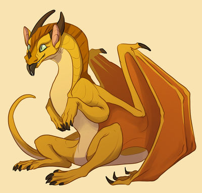 Sunny (Wings_of_Fire)
art by pencillcat
Keywords: wings_of_fire;sandwing;nightwing;sunny;dragoness;female;feral;solo;non-adult;pencillcat