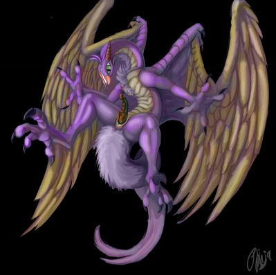Purple People Eater
art by phinja
Keywords: flying_purple_people_eater;dragon;male;anthro;solo;penis;phinja