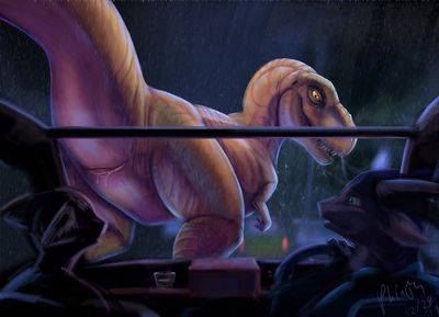 Rexy
art by phinja
Keywords: jurassic_park;dinosaur;theropod;tyrannosaurus_rex;trex;female;feral;dragon;anthro;solo;cloaca;spooge;phinja