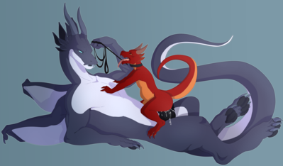 Bral and Tavix
art by pulltooth
Keywords: dungeons_and_dragons;dragon;kobold;male;feral;anthro;M/M;bondage;penis;cowgirl;anal;spooge;pulltooth