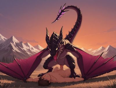 Wyvern on Top
art by qortez
Keywords: beast;dragoness;wyvern;human;man;male;female;feral;M/F;penis;cowgirl;vaginal_penetration;spooge;qortez