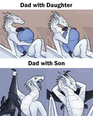 Arctic and the Kids (Wings_of_Fire)
art by ququshkas
Keywords: comic;wings_of_fire;nightwing;icewing;hybrid;whiteout;darkstalker;prince_arctic;dragon;dragoness;male;female;feral;M/F;non-adult;humor;ququshkas