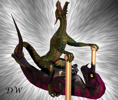 RaptorDragon2
art by dw
Keywords: dragon;dinosaur;theropod;raptor;male;feral;M/M;penis;anal;cowgirl;spooge;cgi;dw