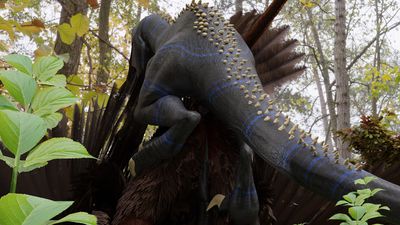 Raptor Mounting Gryphon (2/3)
art by raven555
Keywords: gryphon;dinosaur;theropod;raptor;male;feral;M/M;penis;from_behind;anal;cgi;raven555