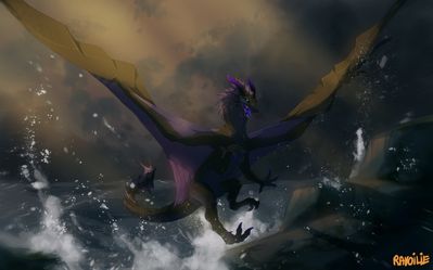 Stormy Seas
art by ravoilie
Keywords: dragon;feral;solo;non-adult;ravoilie