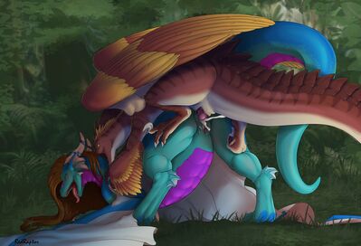 The Raptor's Hen (coloured)
art by redraptor16
Keywords: dragon;dragoness;hybrid;male;female;feral;M/F;penis;from_behind;vaginal_penetration;spooge;redraptor16