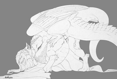 Mount That Hen
art by redraptor16
Keywords: dragon;dragoness;male;female;feral;M/F;penis;from_behind;vaginal_penetration;redraptor16