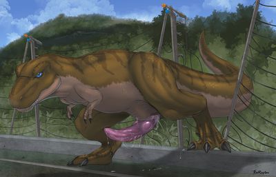 Jurassic Park T-Rex Breach
art by redraptor16
Keywords: jurassic_park;dinosaur;theropod;tyrannosaurus_rex;trex;male;feral;solo;penis;spooge;redraptor16