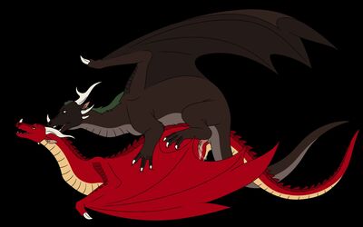 Dragons Mating
art by reinderworld
Keywords: dragon;dragoness;male;female;feral;M/F;penis;from_behind;vaginal_penetration;spooge;reinderworld