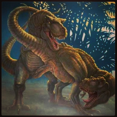 Rex Sex
unknown creator
Keywords: dinosaur;theropod;tyrannosaurus_rex;trex;male;female;feral;M/F;penis;from_behind;cloacal_penetration