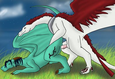 Mating Dragons
art by ridayah
Keywords: dragon;dragoness;male;female;feral;M/F;penis;from_behind;vaginal_penetration;spooge;ridayah