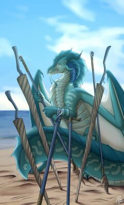 Webs - Seven of Swords (Wings_of_Fire)
art by rincipher
Keywords: wings_of_fire;seawing;webs;dragon;male;feral;solo;non-adult;rincipher