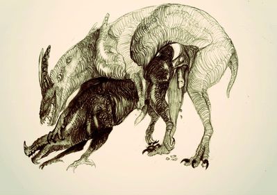 Feral Mating
art by rokotukwesaba
Keywords: dragon;feral;male;M/M;penis;hemipenis;anal;from_behind;spooge;rokotukwesaba