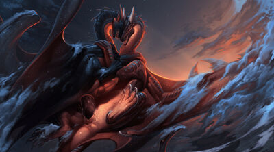 Above The Clouds 1 (Wings_of_Fire)
art by ryanneilen
Keywords: wings_of_fire;nightwing;skywing;hybrid;dragon;male;feral;M/M;penis;cowgirl;anal;spooge;ryanneilen