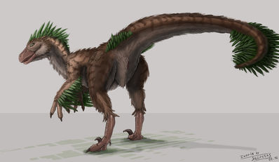 Deinonychus
art by salireths
Keywords: dinosaur;theropod;raptor;deinonychus;female;feral;solo;cloaca;salireths