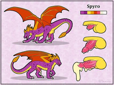 Spyro Reference Sheet
art by samudre
Keywords: videogame;spyro_the_dragon;spyro;dragon;male;feral;solo;penis;closeup;spooge;reference;samudre
