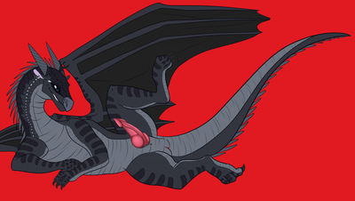 Darkstalker (Wings of Fire)
art by saphinel
Keywords: wings_of_fire;nightwing;darkstalker;dragon;male;feral;solo;penis;saphinel