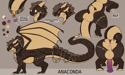 Anaconda Reference (Wings_of_Fire)
art by scafen
Keywords: wings_of_fire;mudwing;sandwing;hybrid;dragon;male;feral;solo;penis;reference;closeup;scafendragon